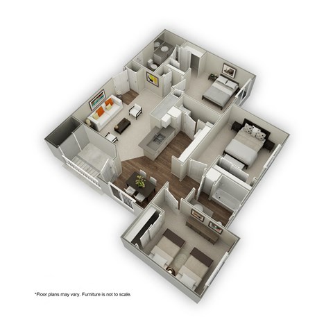 Orem, Utah Canyon View Apartments Aspen Tree Floor Plan